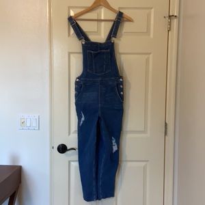 Denim overalls
